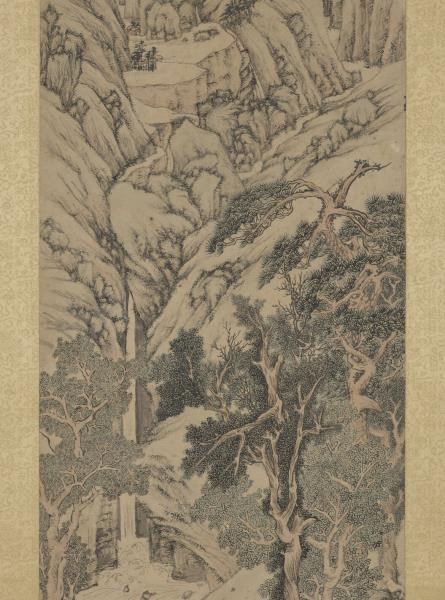 明文徵明千巖競秀　軸