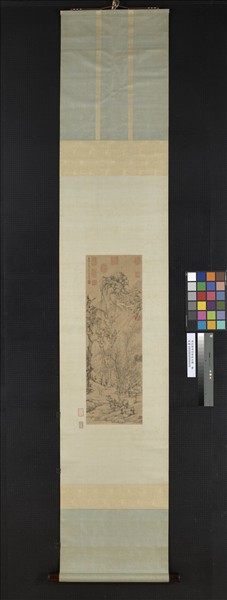 明文徵明空林覓句圖　軸