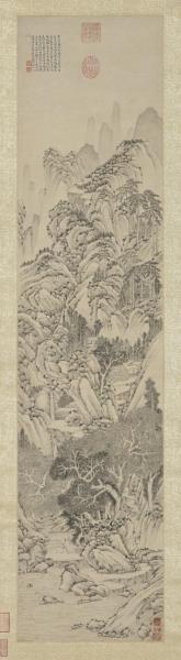 明文徵明洞庭西山圖　軸