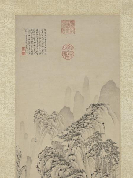 明文徵明洞庭西山圖　軸