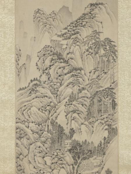 明文徵明洞庭西山圖　軸