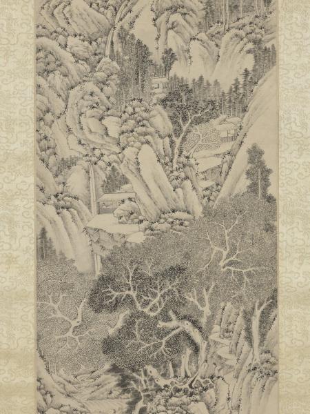 明文徵明洞庭西山圖　軸