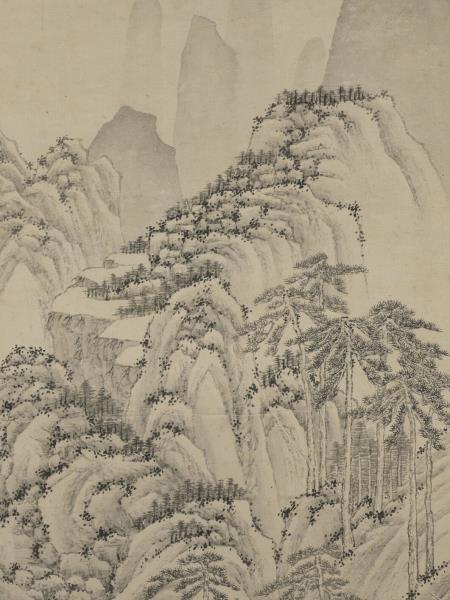 明文徵明洞庭西山圖　軸