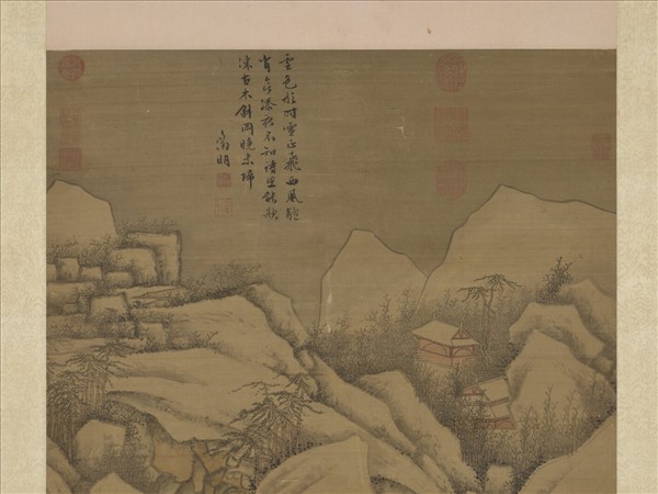 明文徵明雪歸圖　軸