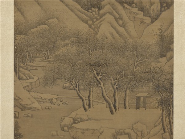 明文徵明雪歸圖　軸