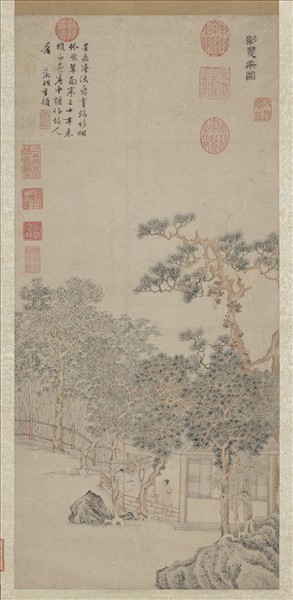 明文徵明影翠軒圖　軸