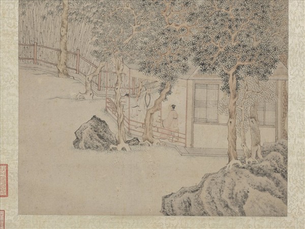 明文徵明影翠軒圖　軸