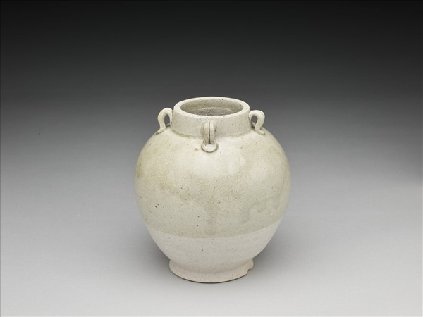 白釉四繫罐- 故宮