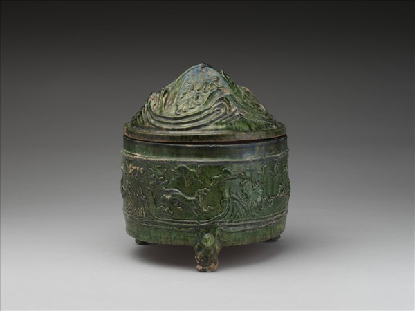 綠釉博山樽 