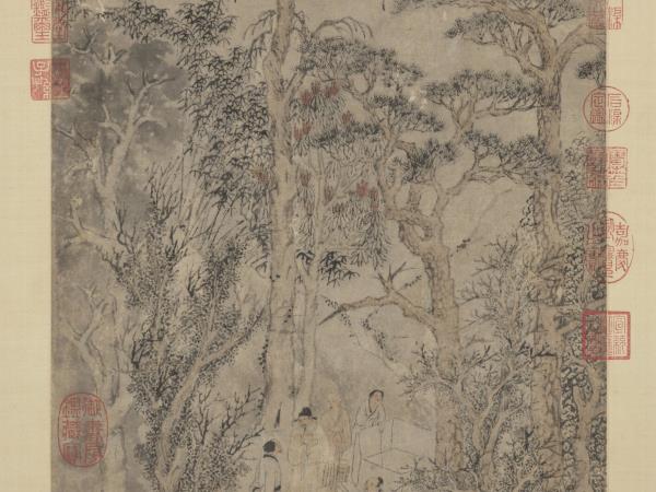 明錢穀惠山煮泉圖　軸