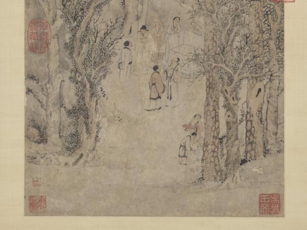 明錢穀惠山煮泉圖　軸