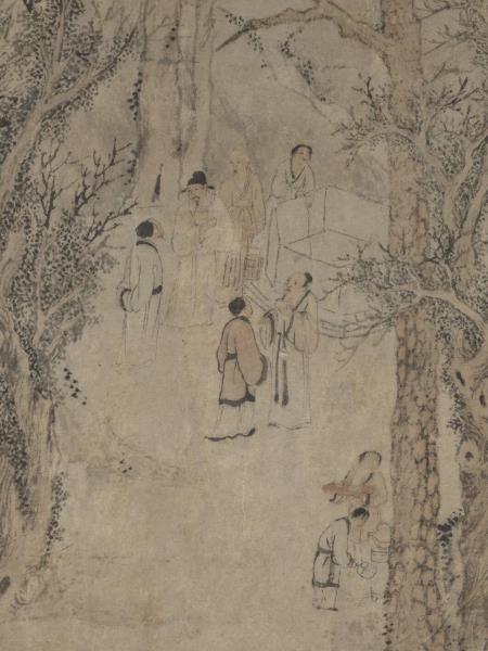 明錢穀惠山煮泉圖　軸