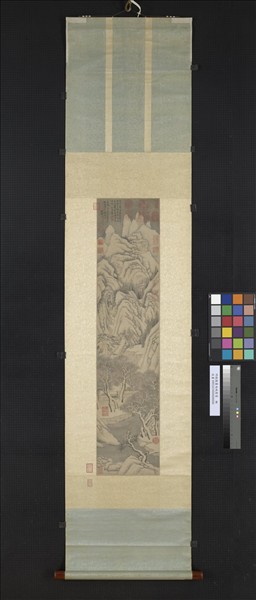 明錢穀畫南城看雪　軸