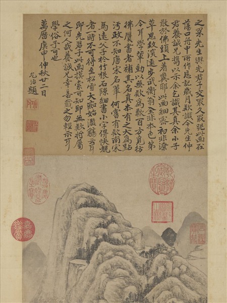 明錢穀畫山水　軸