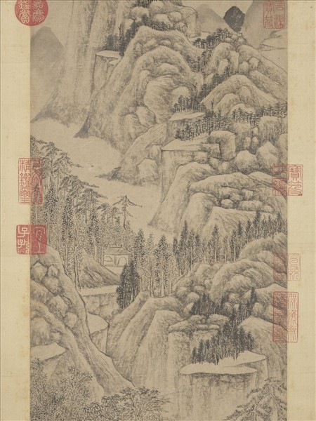 明錢穀畫山水　軸