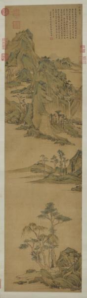 明居節畫江南春　軸