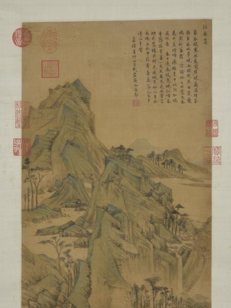 明居節畫江南春　軸