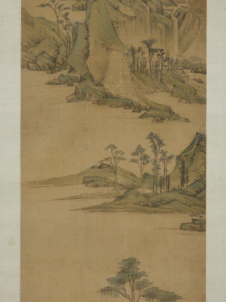 明居節畫江南春　軸