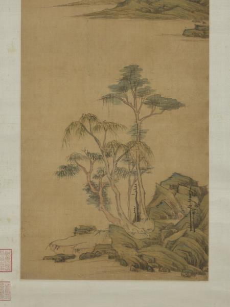 明居節畫江南春　軸