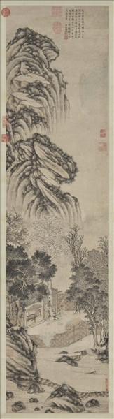 明居懋時秋讀書樂　軸