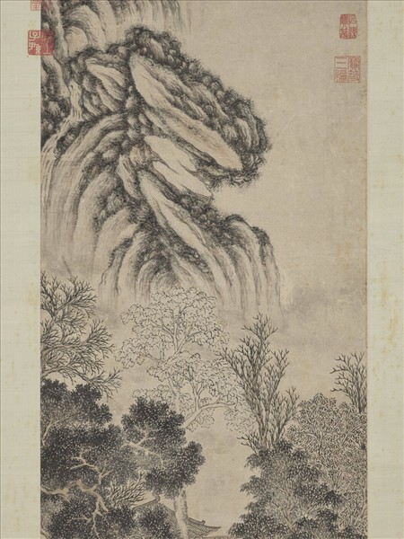 明居懋時秋讀書樂　軸