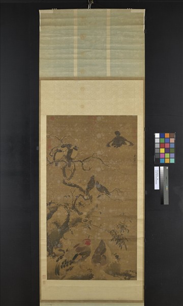 明王乾寫生　軸