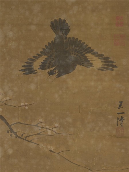 明王乾寫生　軸