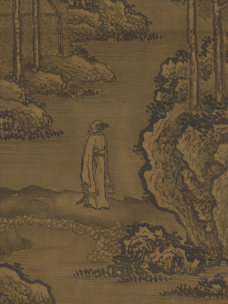 明王問畫山水　軸