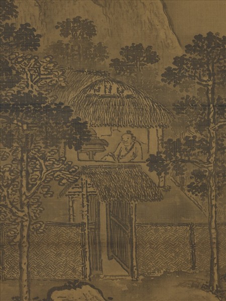 明王問畫山水　軸