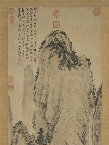 明王問畫山水　軸