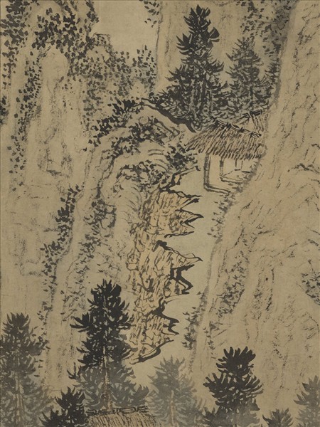 明王問畫山水　軸