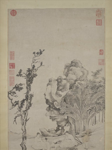 明謝時臣高人雅集圖　軸