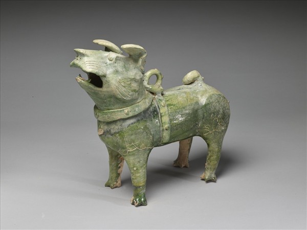 綠釉陶犬