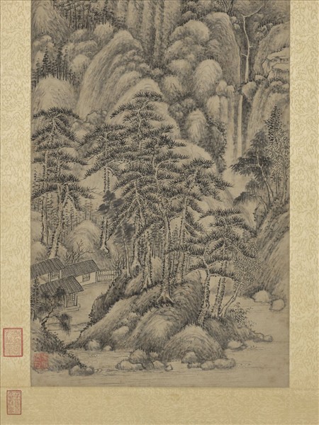 明蔣乾倣王蒙山水　軸