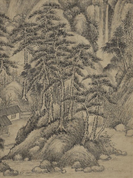 明蔣乾倣王蒙山水　軸