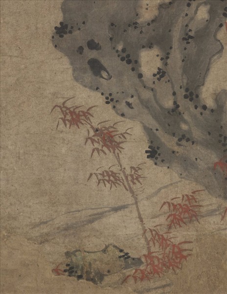 明孫克弘朱竹　軸