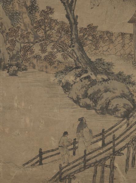 明宋旭歲朝報喜圖　軸