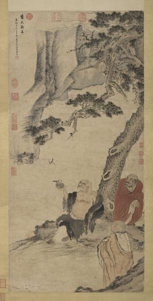 明宋旭皆大歡喜圖　軸