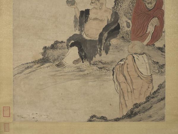 明宋旭皆大歡喜圖　軸