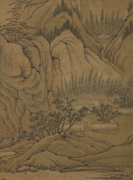 明關思曲礀清音　軸