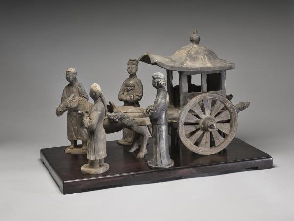 陶馬車(含陶俑四)