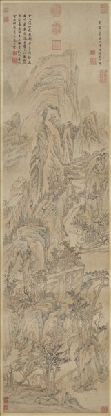 明顧正誼溪山秋爽　軸