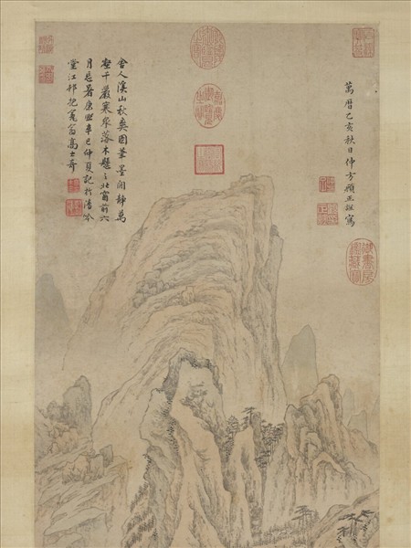 明顧正誼溪山秋爽　軸