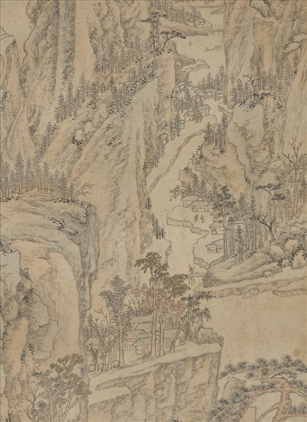 明顧正誼溪山秋爽　軸