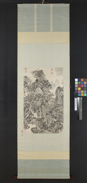 明顧正誼山水　軸