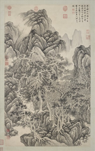 明顧正誼山水　軸