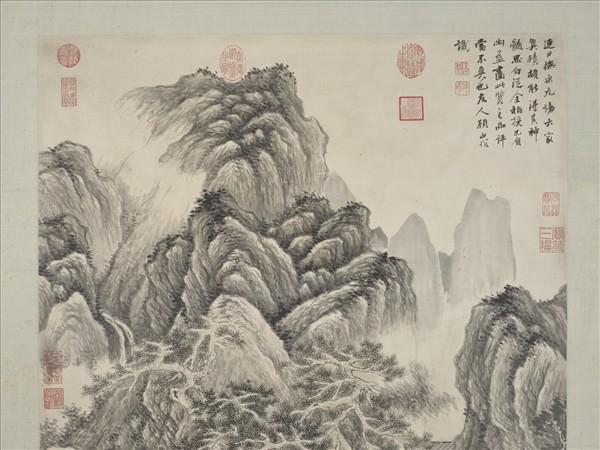 明顧正誼山水　軸