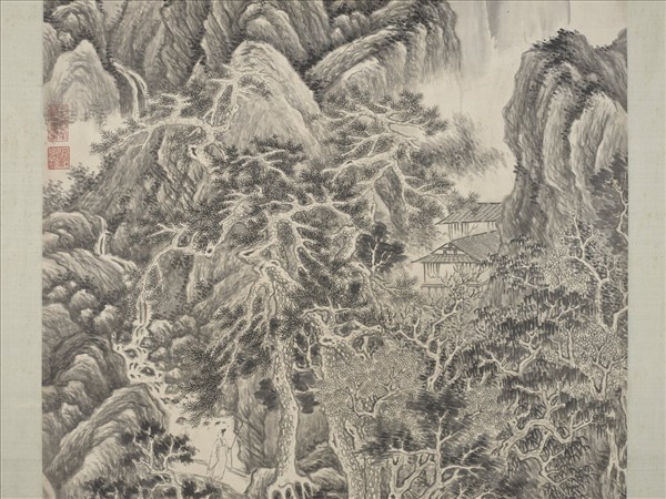 明顧正誼山水　軸