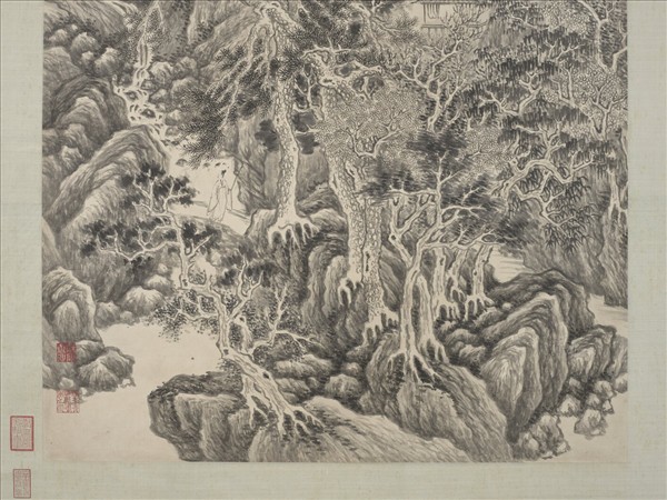 明顧正誼山水　軸