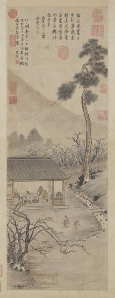 明顧正誼開春報喜　軸